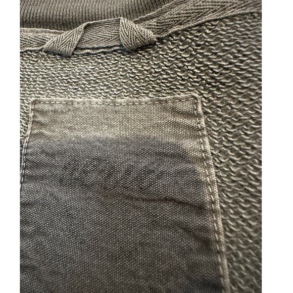 Aerie Women's Oversized Distressed Look Pullover Sweatshirt Gray Size Large - Picture 4 of 10